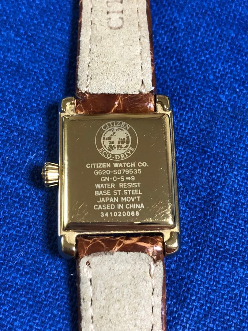シチズン　kii ソーラー時計　革ベルト新品交換済み