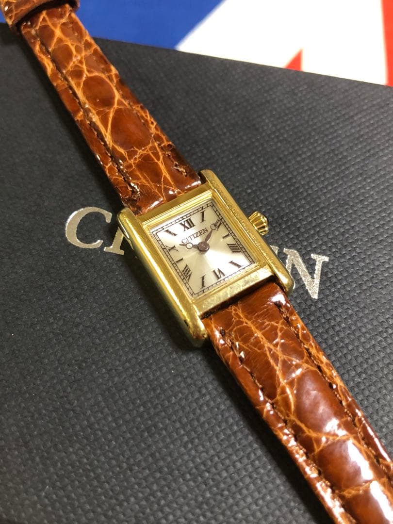 シチズン　kii ソーラー時計　革ベルト新品交換済み