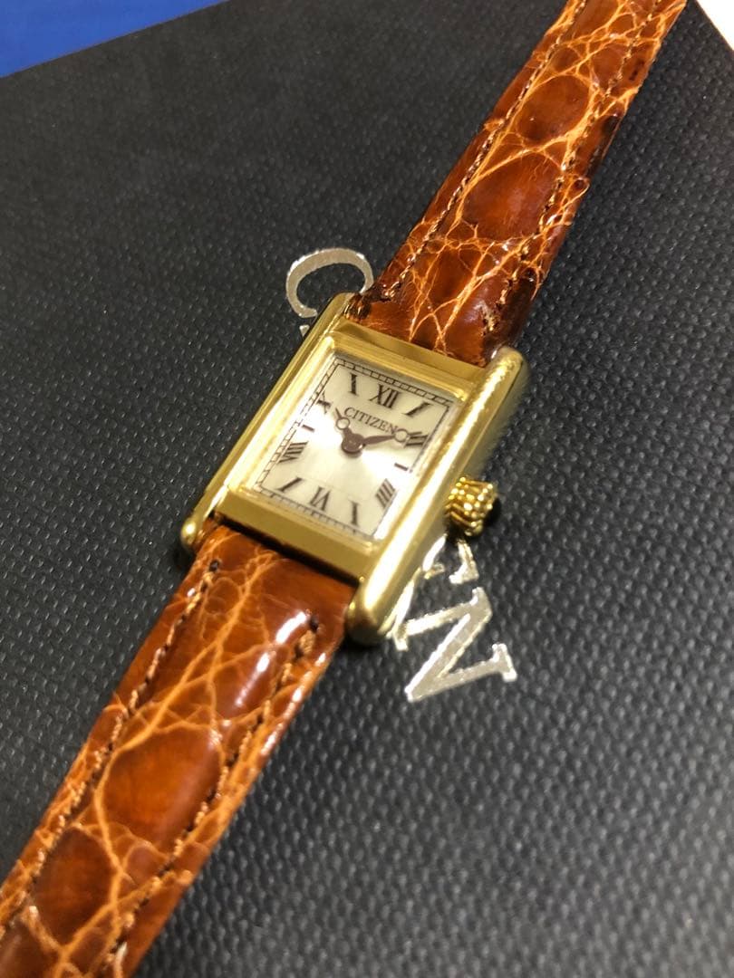 シチズン　kii ソーラー時計　革ベルト新品交換済み