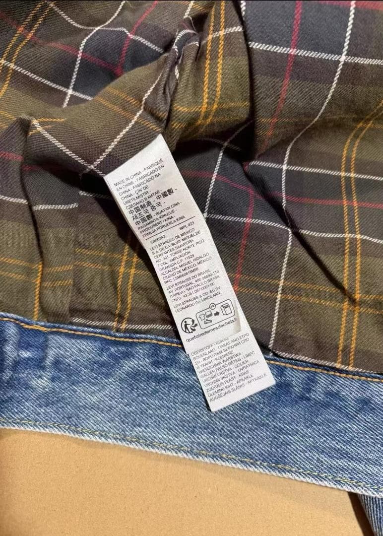 【美品】Barbour × Levi's コラボ デニムジャケット
