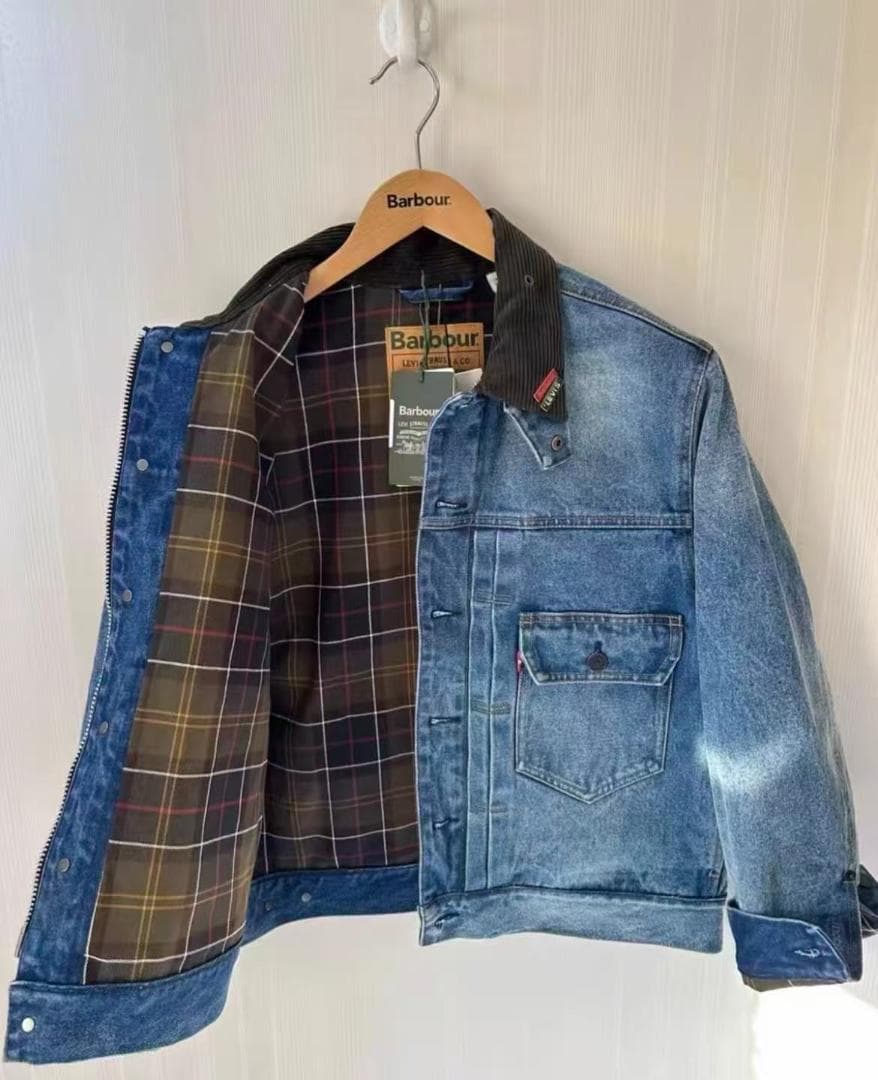 【美品】Barbour × Levi's コラボ デニムジャケット