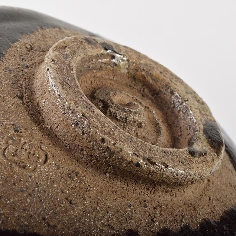 Gojyo 茶道具　 豊楽焼　 大喜豊助作　黒楽茶碗　共箱　D　R7161