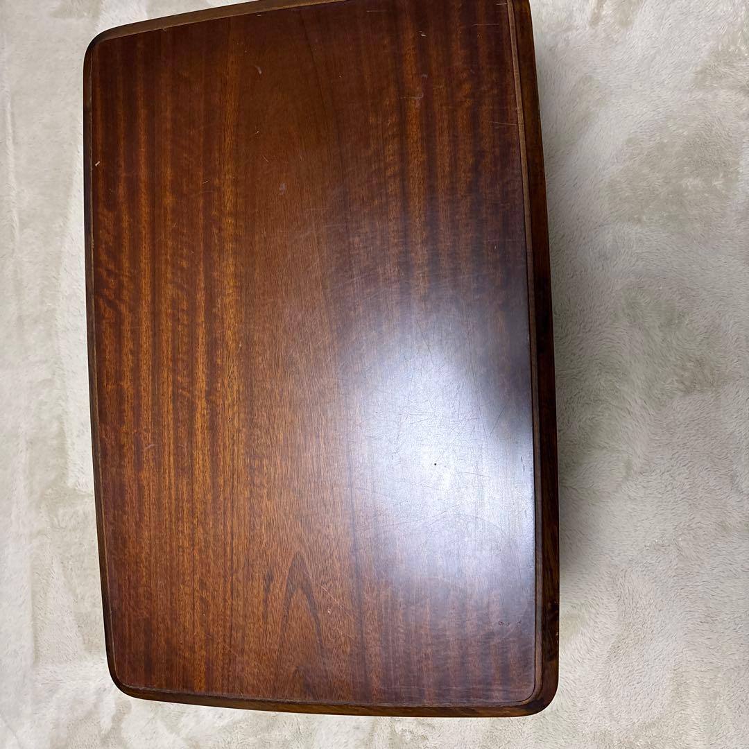 カリモク　木製長方形テーブル ブラウン ねじり脚