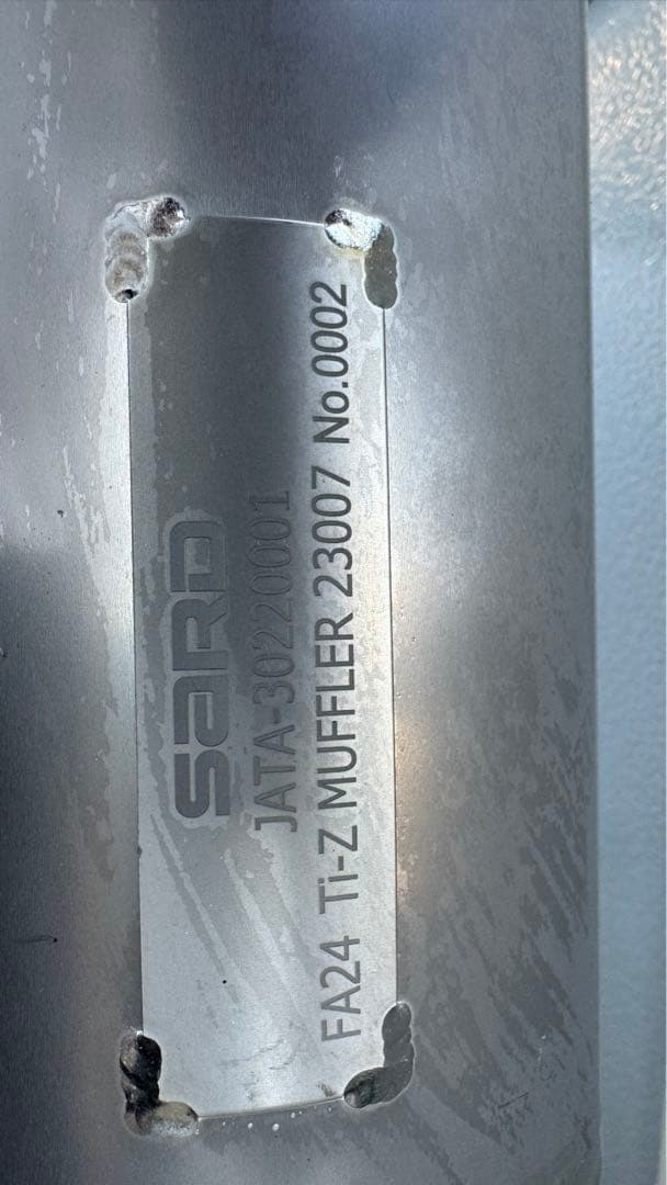 パーツ SARD Ti-Z FULL TITANIUM MUFFLER GR86 ZN8