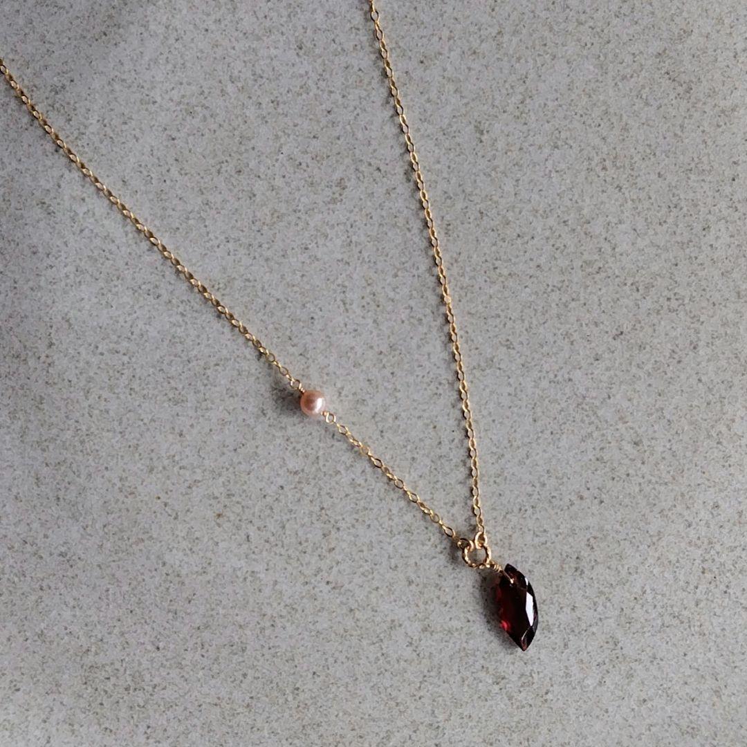 １4Kgf天然石ネックレス