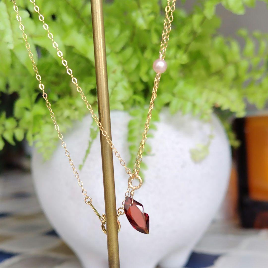 １4Kgf天然石ネックレス