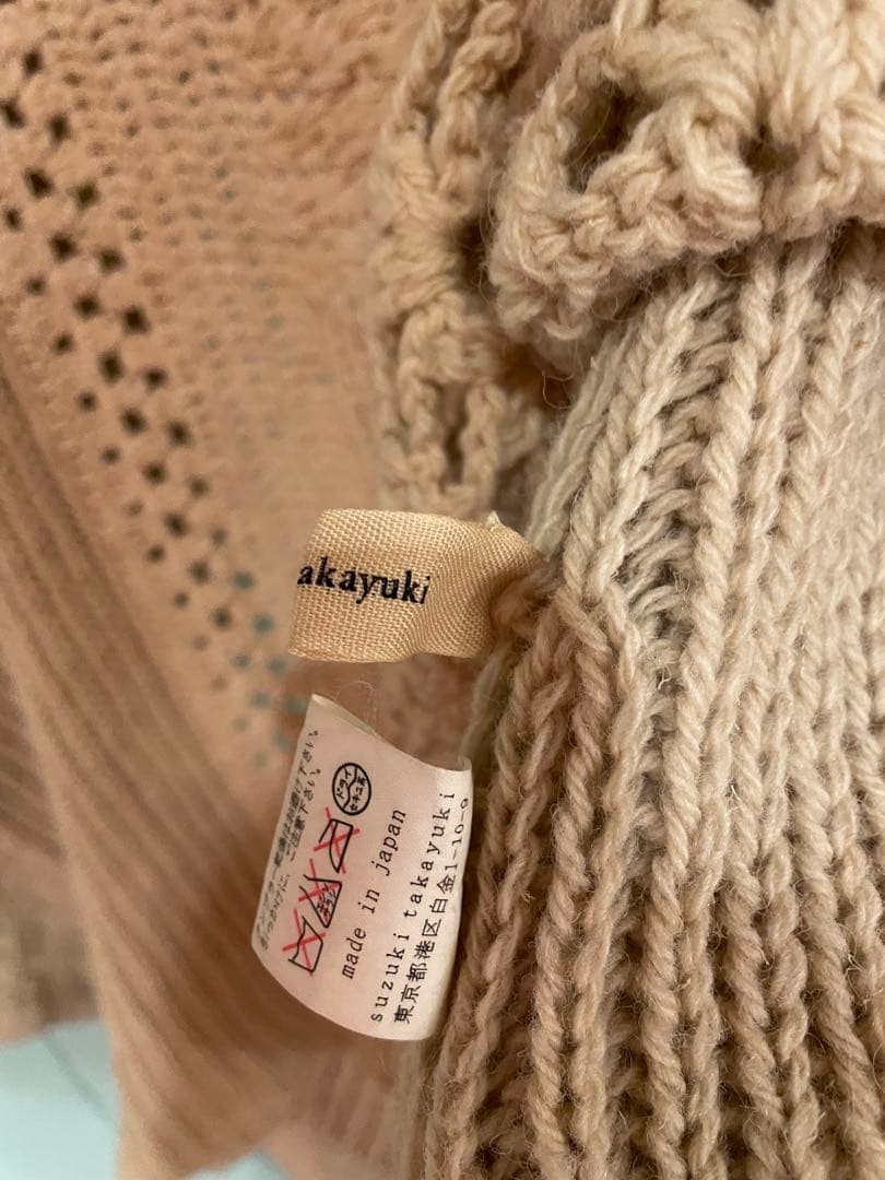 suzuki takayuki ニット　ポンチョ