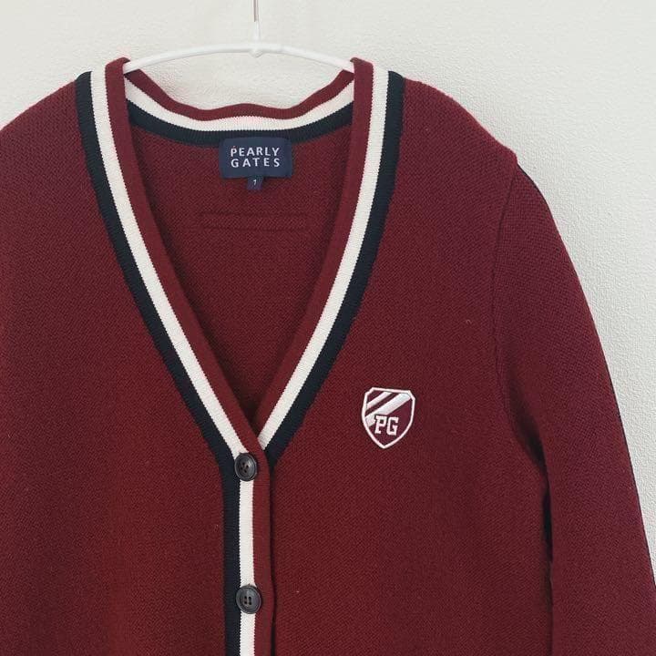 PEARLY GATES Ｖネック カーディガン 大人綺麗め ゴルフウェア