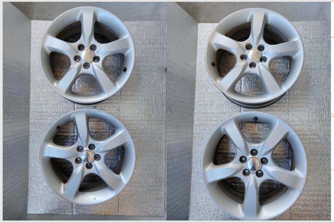 L*k様 レガシィb4純正ホイール4本 BP5 BL5 17×7J +55+10