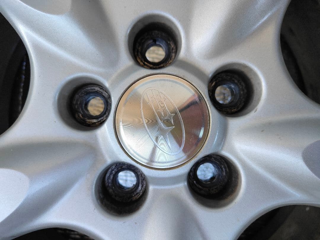 L*k様 レガシィb4純正ホイール4本 BP5 BL5 17×7J +55+10