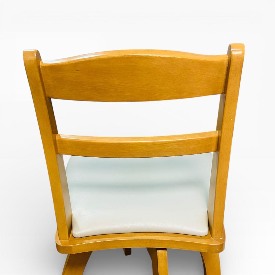 【美品】ニトリ 回転チェア 4脚 ダイニングチェア ホワイト