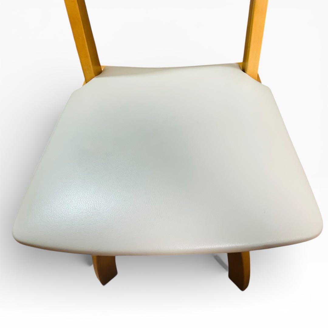 【美品】ニトリ 回転チェア 4脚 ダイニングチェア ホワイト