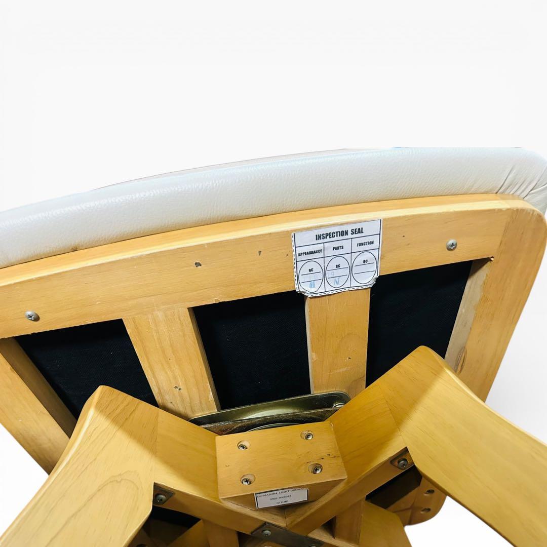 【美品】ニトリ 回転チェア 4脚 ダイニングチェア ホワイト