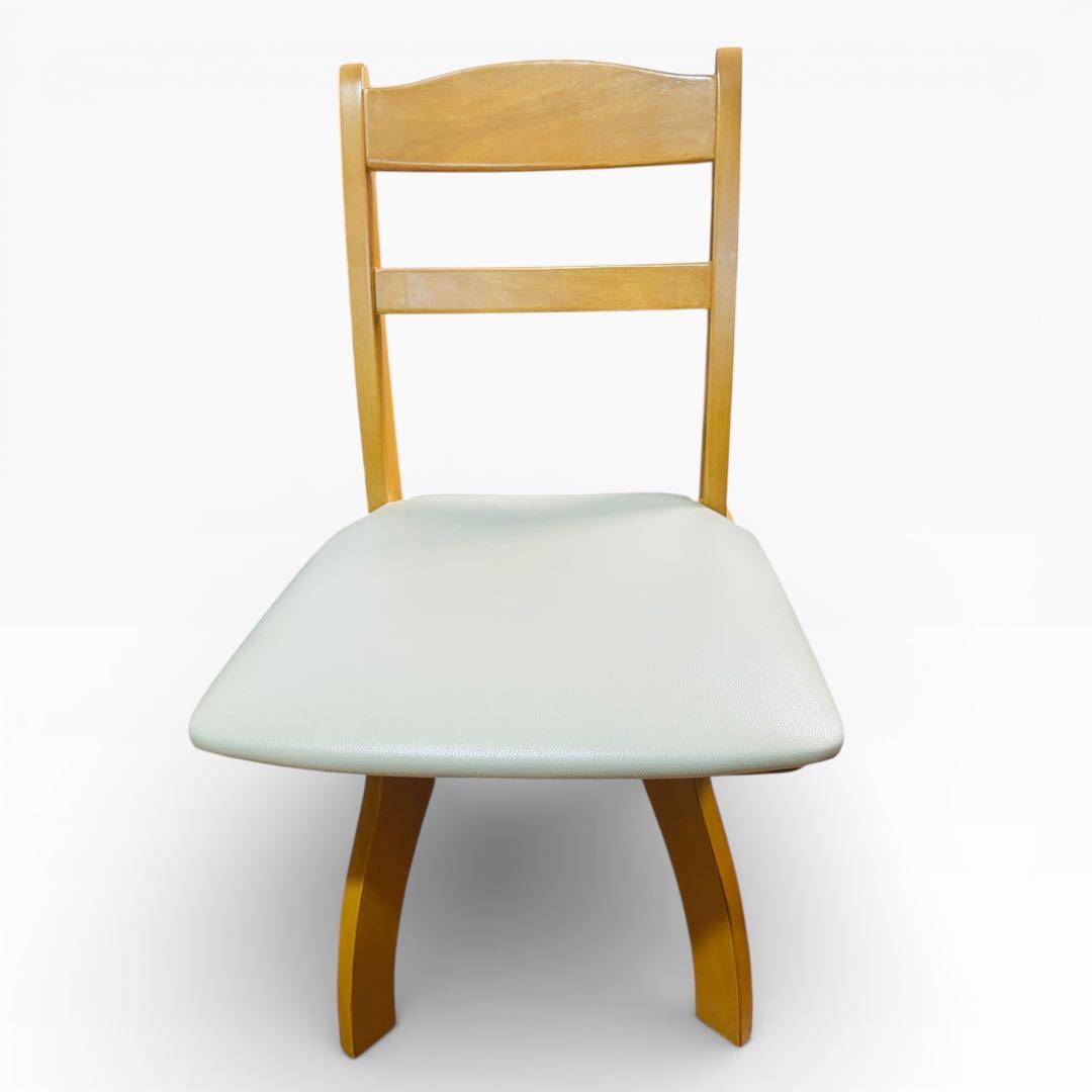 【美品】ニトリ 回転チェア 4脚 ダイニングチェア ホワイト