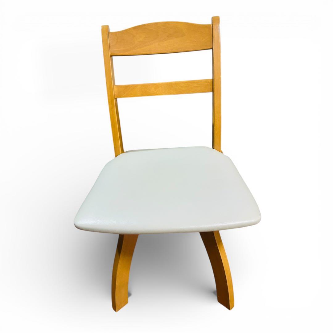 【美品】ニトリ 回転チェア 4脚 ダイニングチェア ホワイト