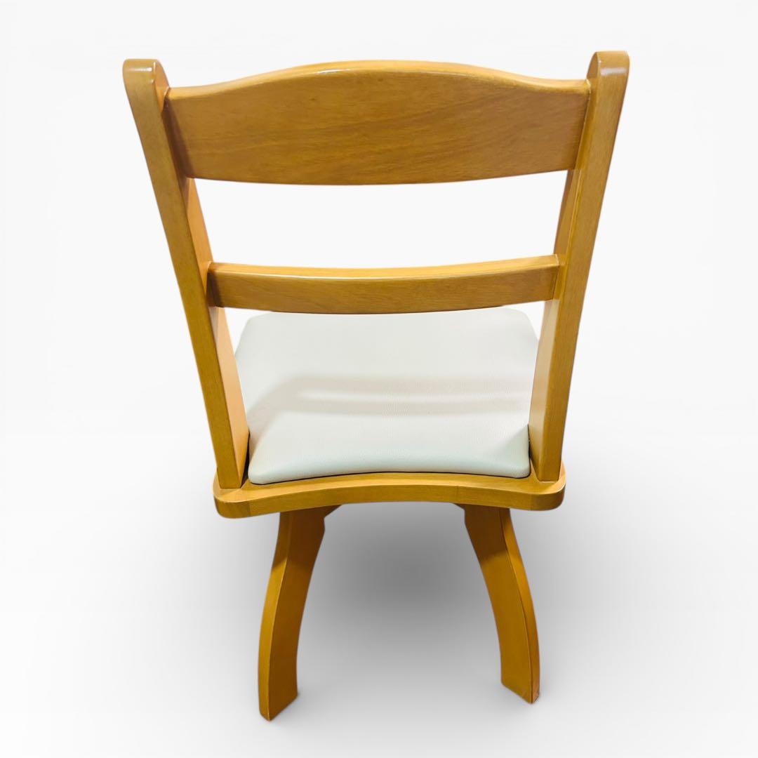 【美品】ニトリ 回転チェア 4脚 ダイニングチェア ホワイト