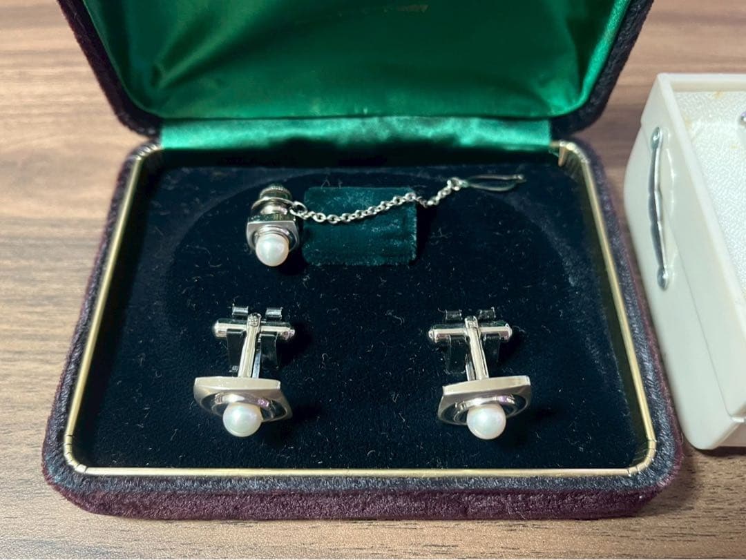 6★遺品整理★パールネックレス★ブローチ★カフスなど