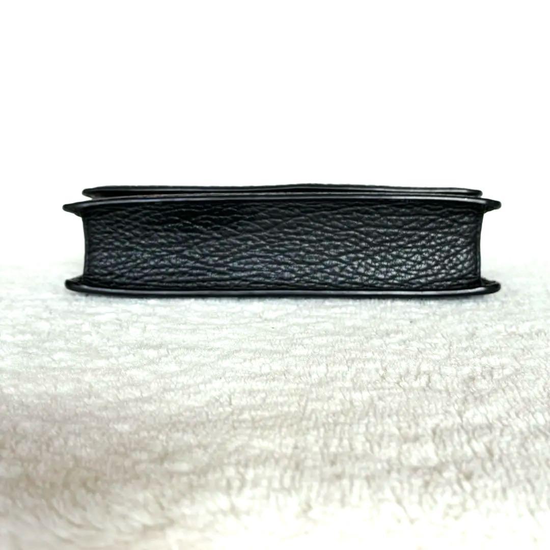 【美品】メゾンマルジェラ チェーンショルダーウォレット 4ステッチ フラップ