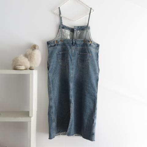 新品　DouDou ドゥドゥ　デニム　ジャンスカ　ワンピース　PSサイズ