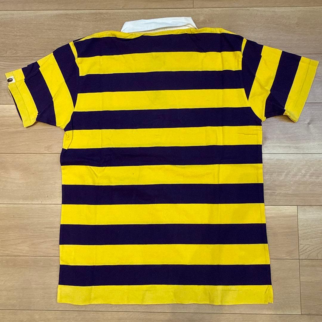 BAPE ストライプ ポロシャツ XL