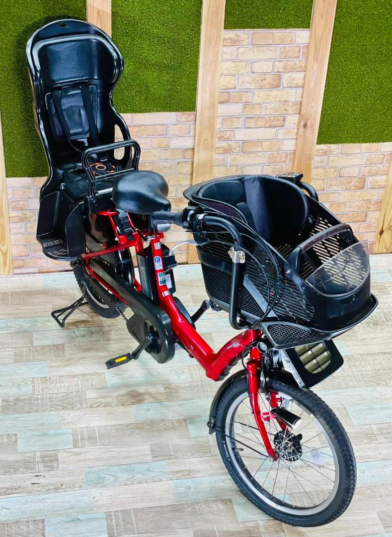 H1932 スーパーセール大容量 ヤマハレッド 子供乗せ電動アシスト自転車