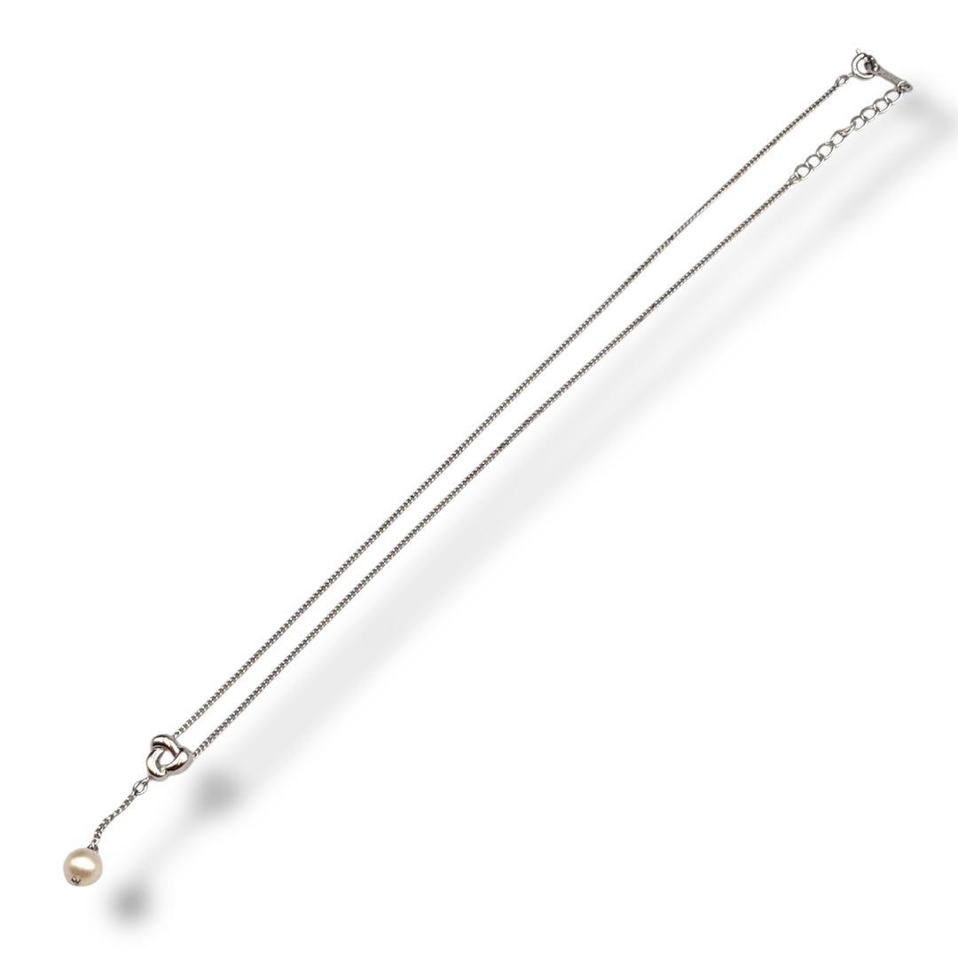 極美品 TASAKI タサキ 1粒パールネックレス 約6.3mm本真珠 シルバー