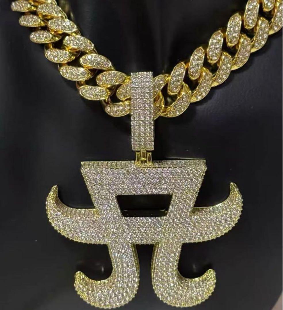 浜崎あゆみ ロゴ ネックレス 手作り ダイヤモンド チェーン付き