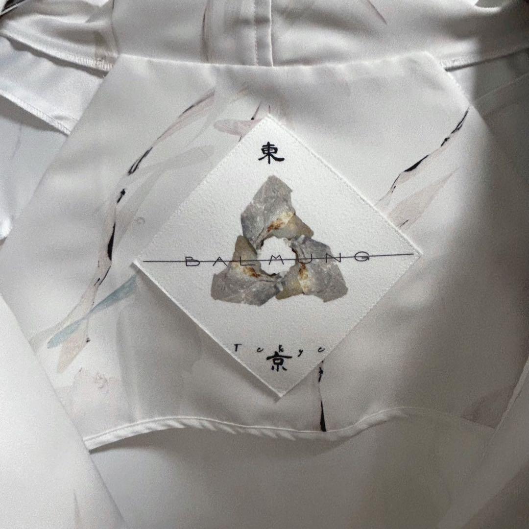 a*d様 BALMUNGグラフィックハイネックビッグパーカー Misty whi