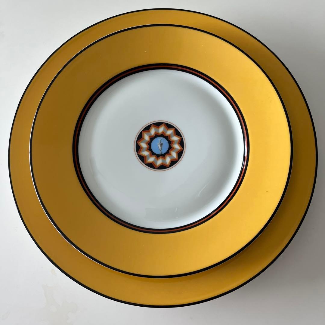 ピュイフォルカ　ポンペイ　デザートプレート　大・中　リモージュ　ヴィンテージ