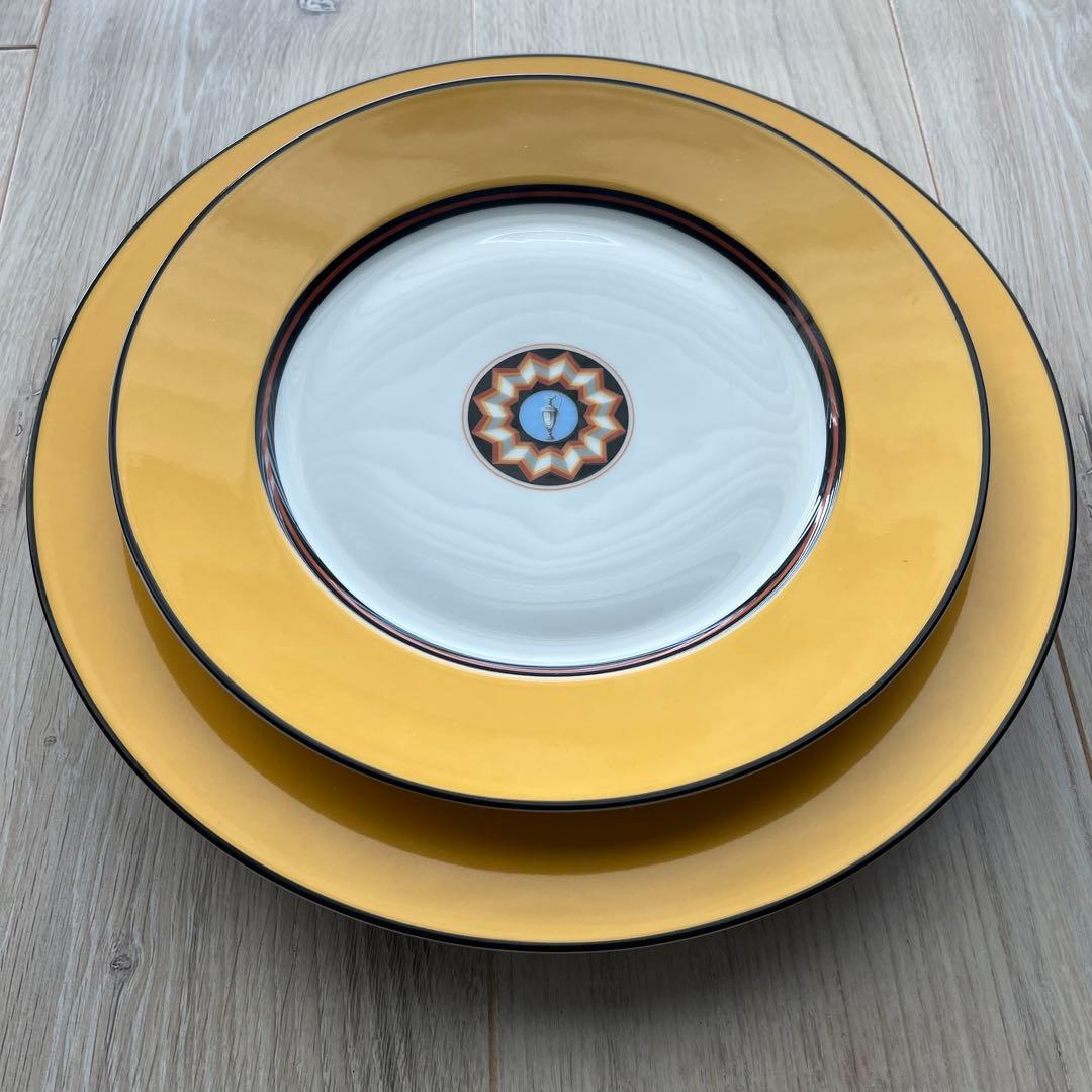 ピュイフォルカ　ポンペイ　デザートプレート　大・中　リモージュ　ヴィンテージ