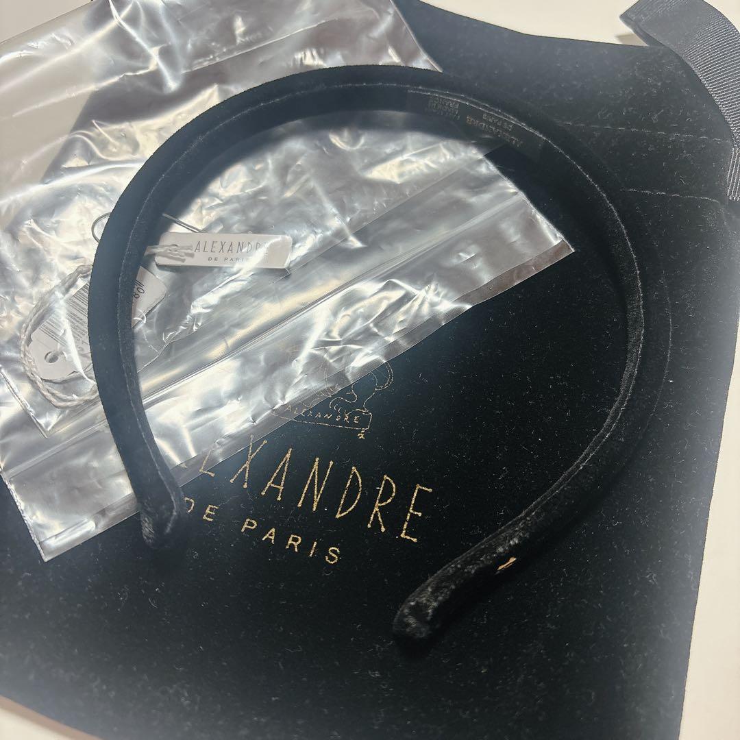 美品 ALEXANDRE DE PARIS カチューシャ ブラック