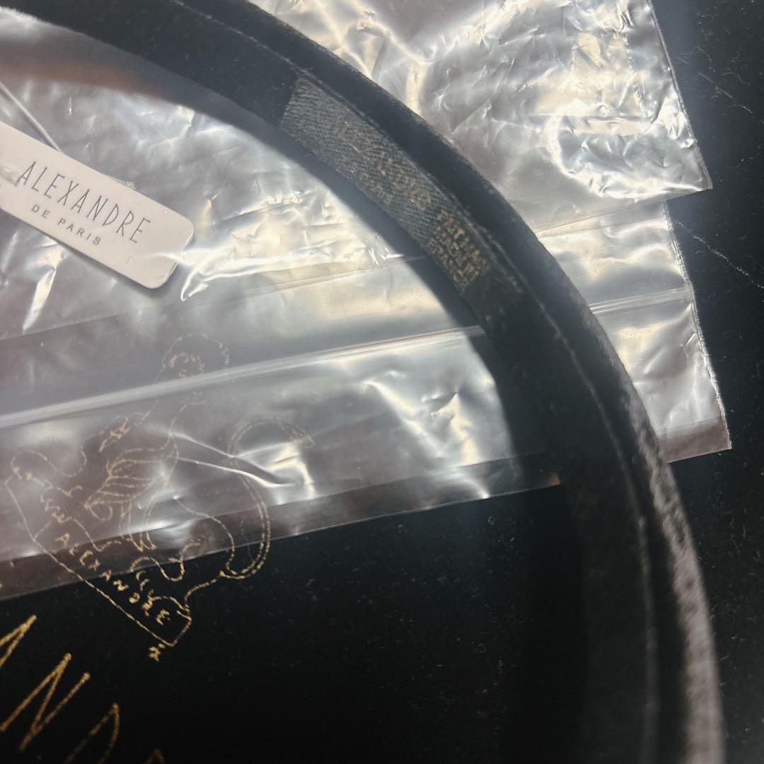 美品 ALEXANDRE DE PARIS カチューシャ ブラック