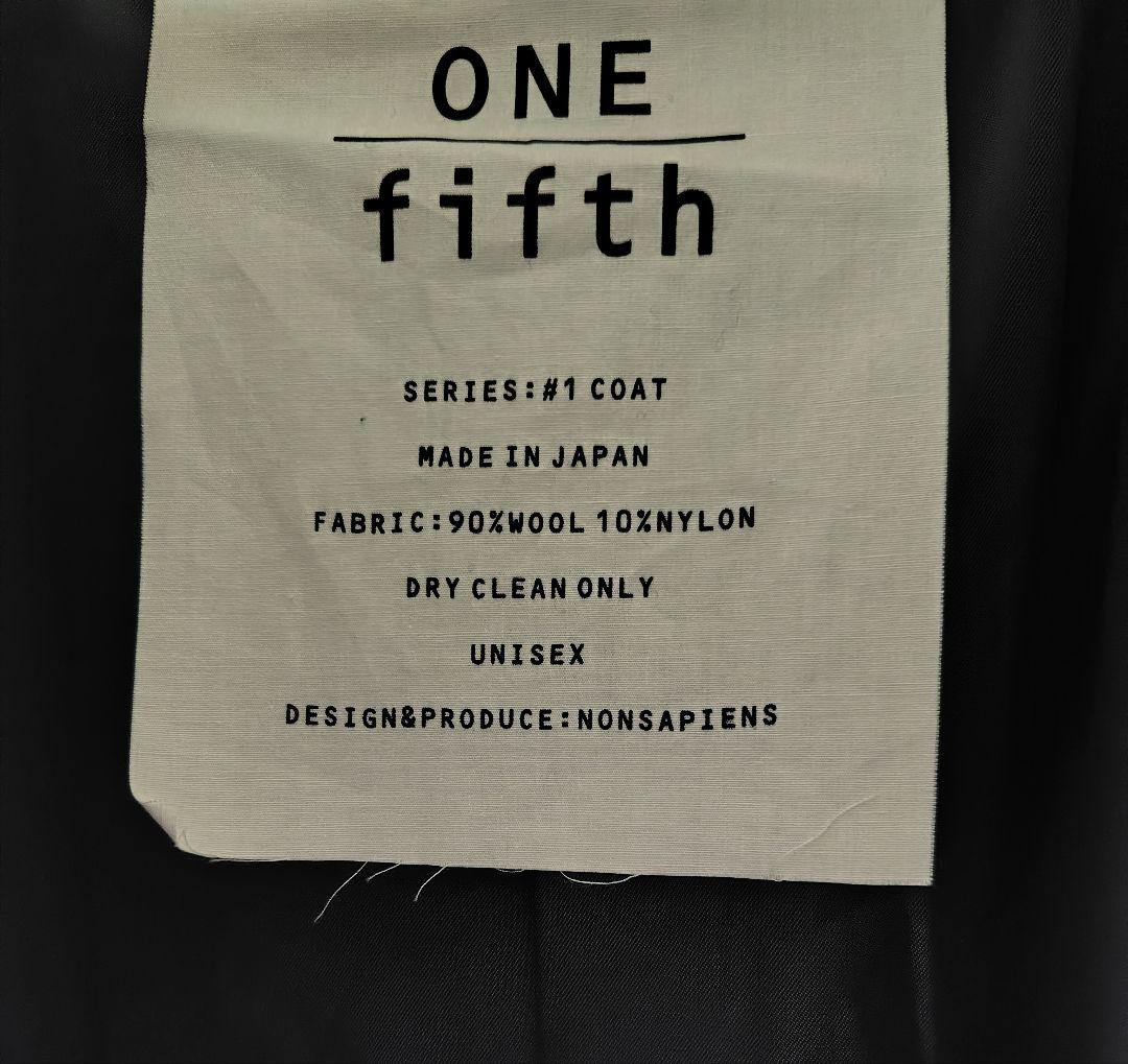 新品未使用 ONEfifth/ワンフィフス ハーフコート ブラック