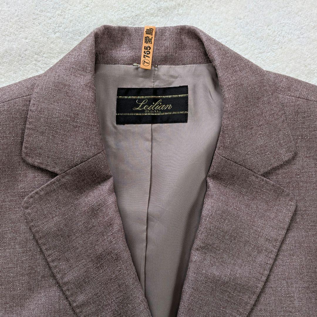 【美品】高級 レリアン シルクカシミヤテーラードジャケット 15＋サイズ