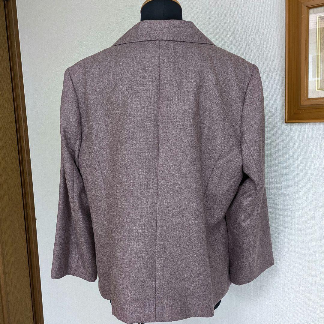 【美品】高級 レリアン シルクカシミヤテーラードジャケット 15＋サイズ
