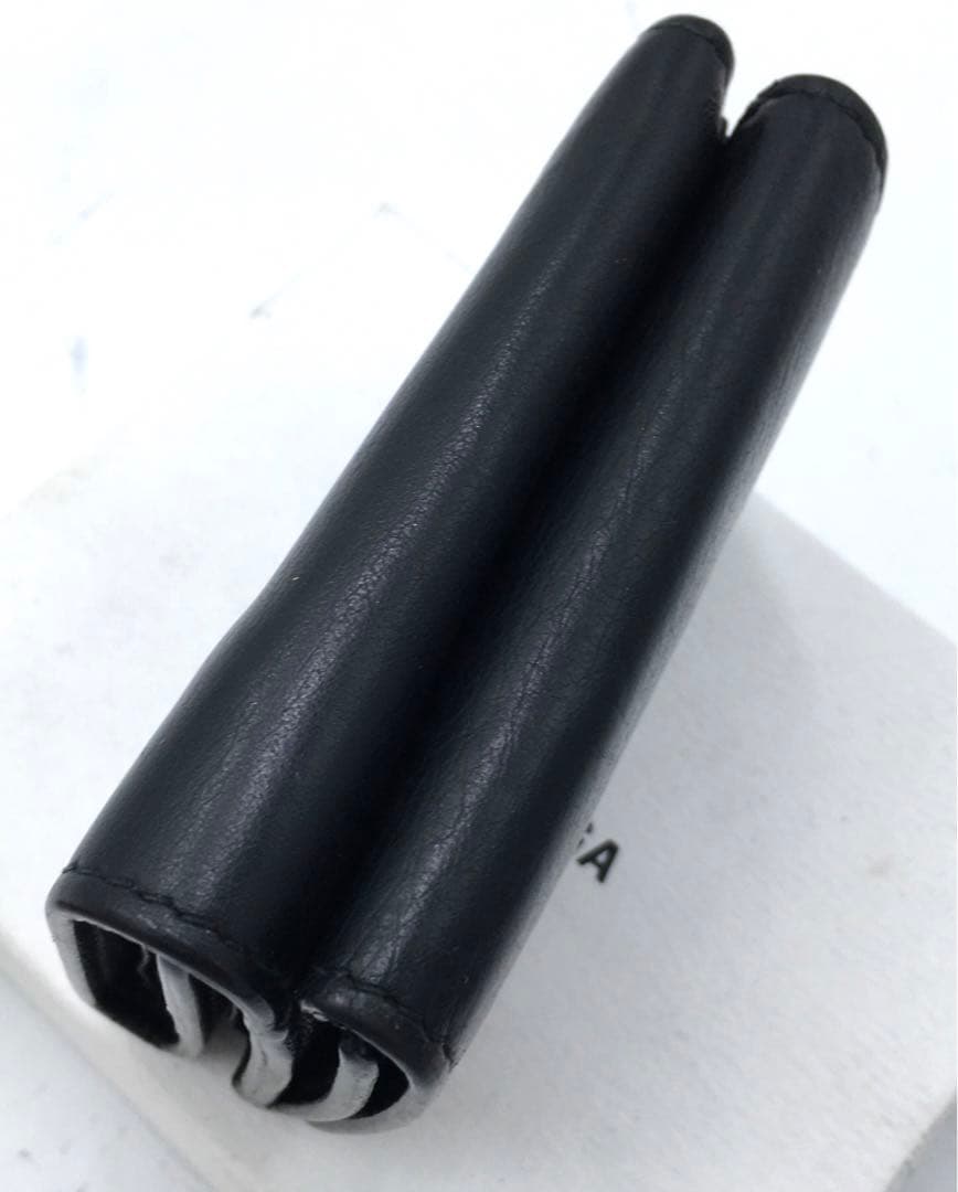 バレンシアガ レザーミニウォレット 三つ折り財布 ブラック