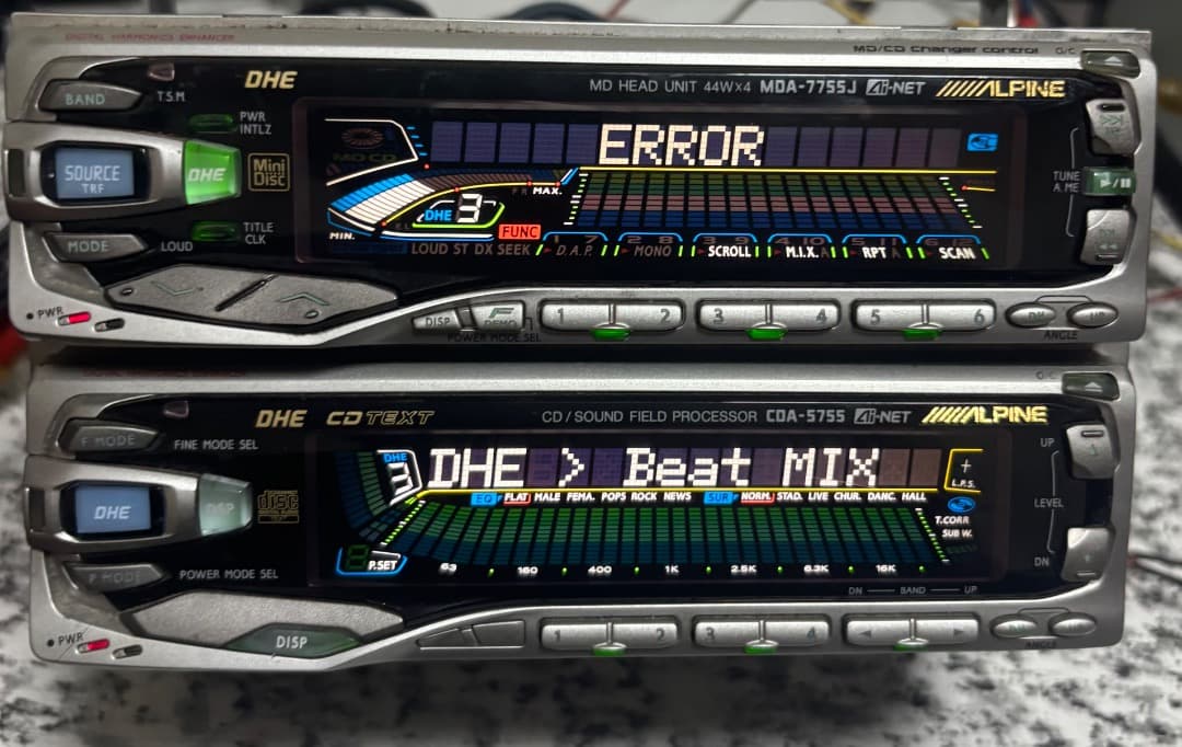 アルパインMDA-7755j + CDA-5755