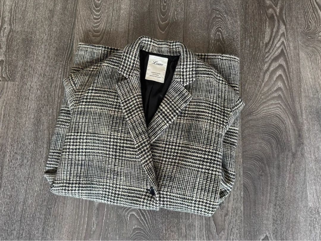 アパルトモン　LISIERE CHECK W COAT ウールコート