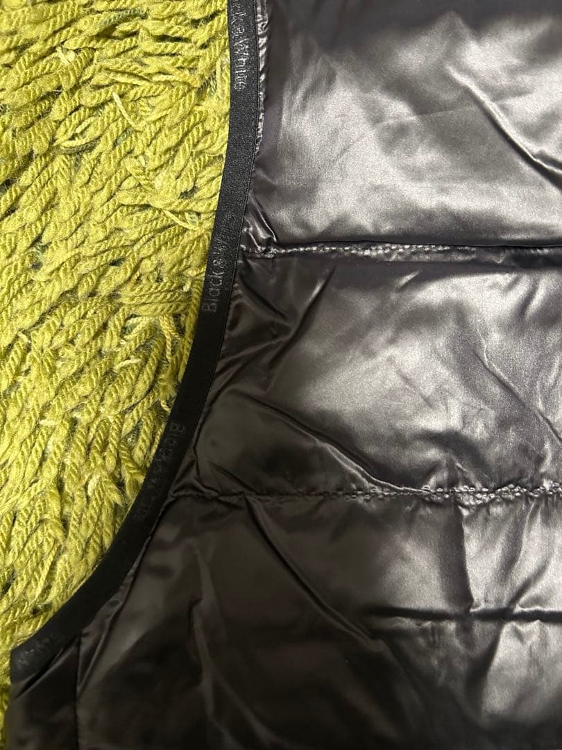 ブラック&ホワイト　メンズダウンベスト