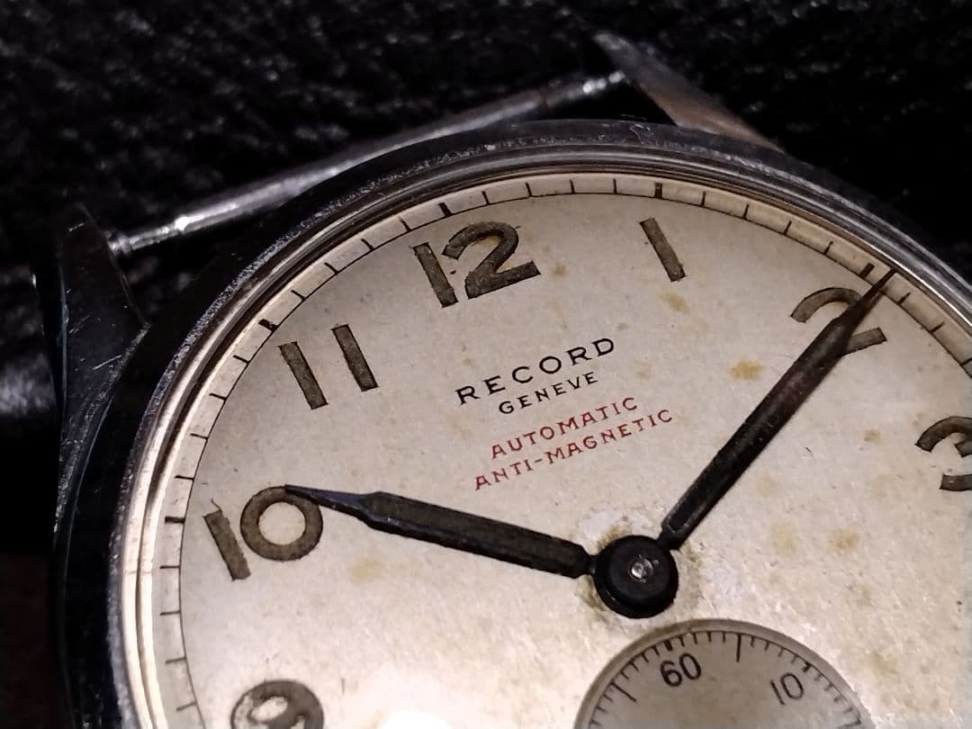 か*き様 レコード　バンパーオート　自動巻き時計