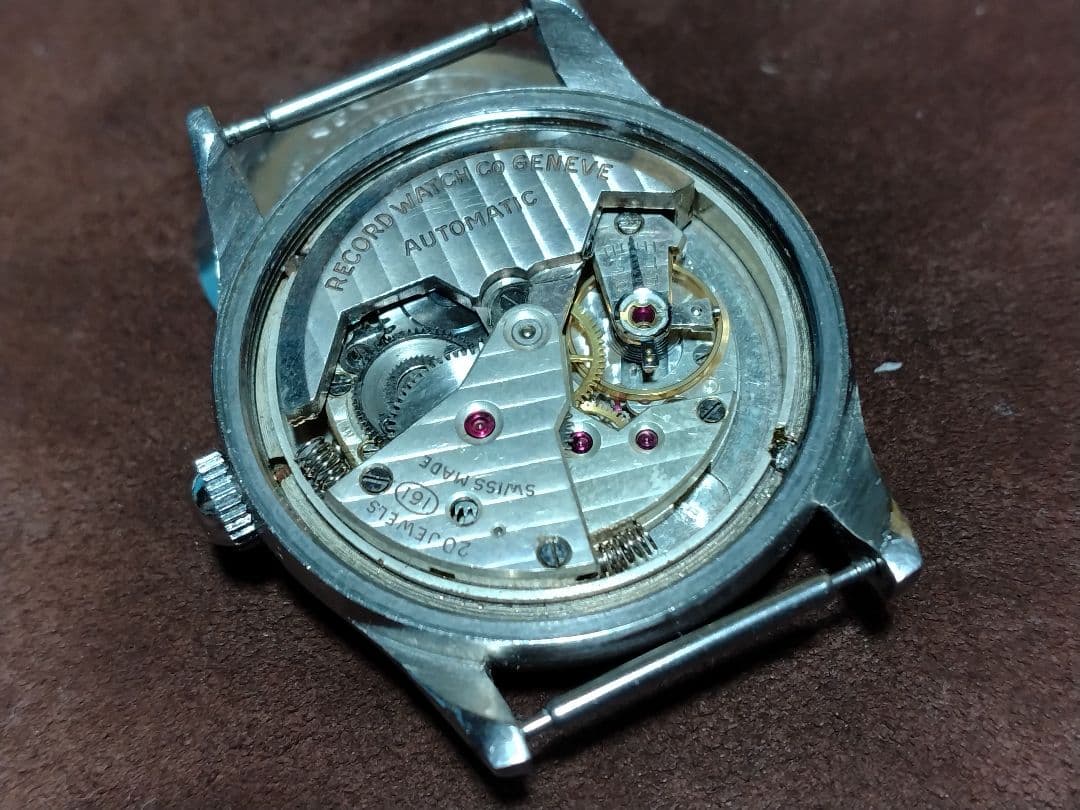 か*き様 レコード　バンパーオート　自動巻き時計