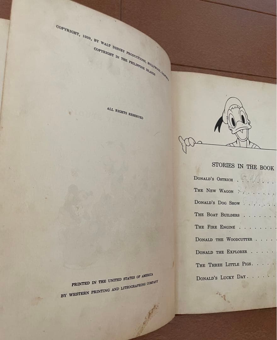 USヴィンテージ洋書　DONALD DUCK and HIS FRIENDS