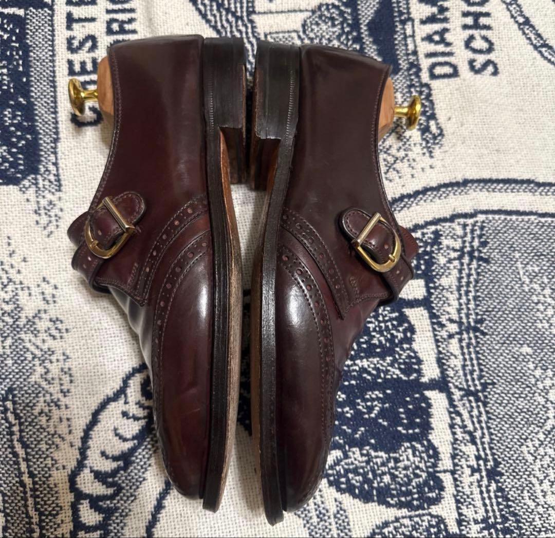 ビームス別注　オールデンコードバン　シングルモンク　6 1/2 バーガンディー