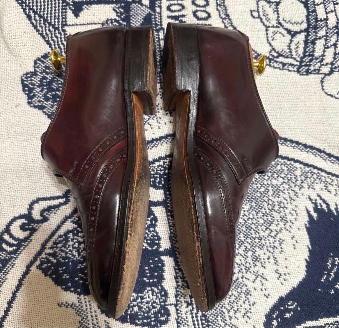 ビームス別注　オールデンコードバン　シングルモンク　6 1/2 バーガンディー