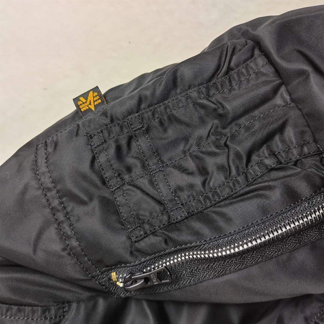 ✨極美品✨　アルファ　MA-1 フライトジャケット　ブラック　黒　X S