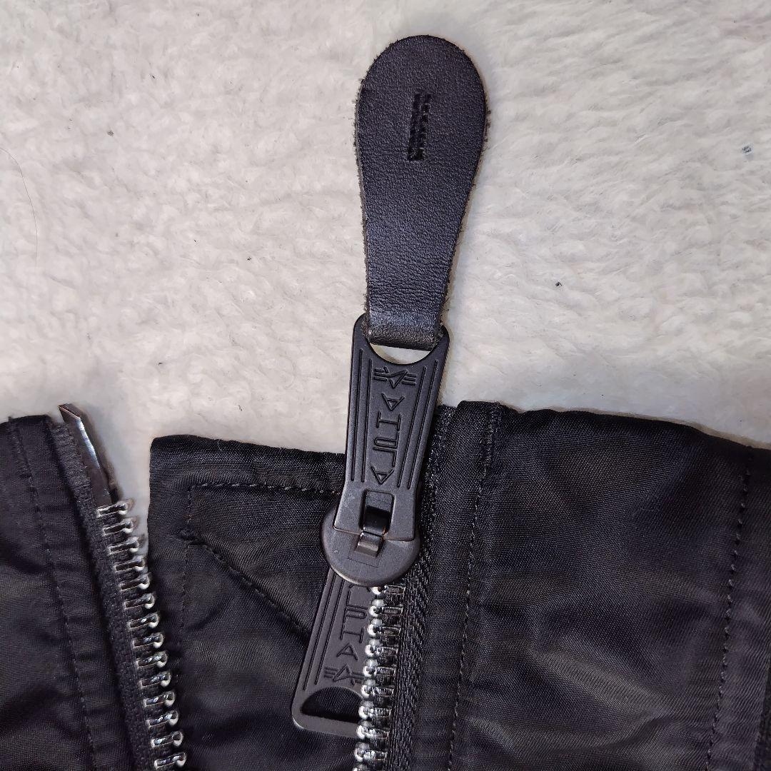 ✨極美品✨　アルファ　MA-1 フライトジャケット　ブラック　黒　X S