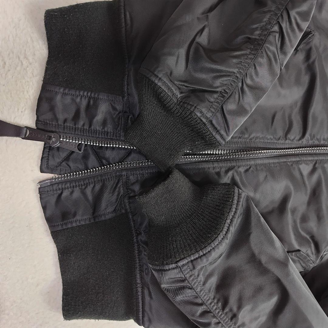 ✨極美品✨　アルファ　MA-1 フライトジャケット　ブラック　黒　X S