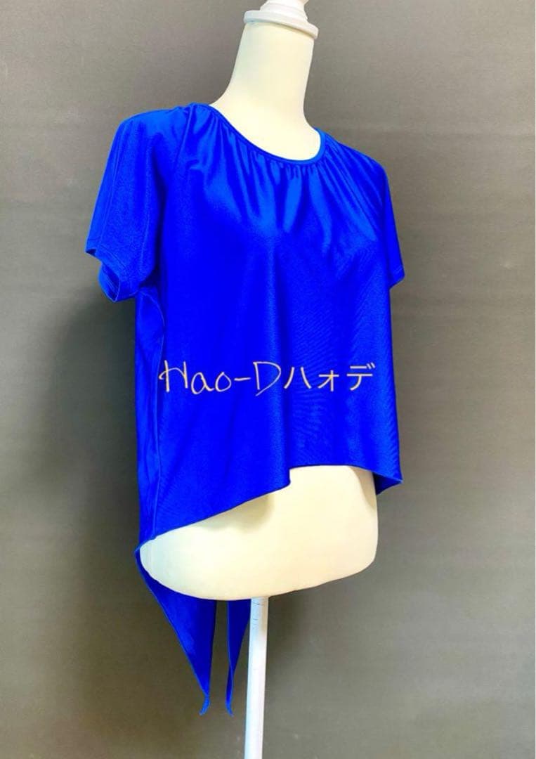 社交ダンス★新作★レッスンウェア★オリジナル★青2点セット