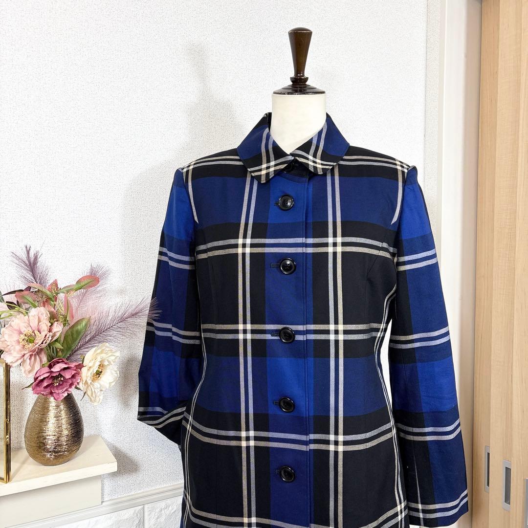 YORKLAND★　ロングコート　チェック柄　ライナー付き　レア　希少　アウター