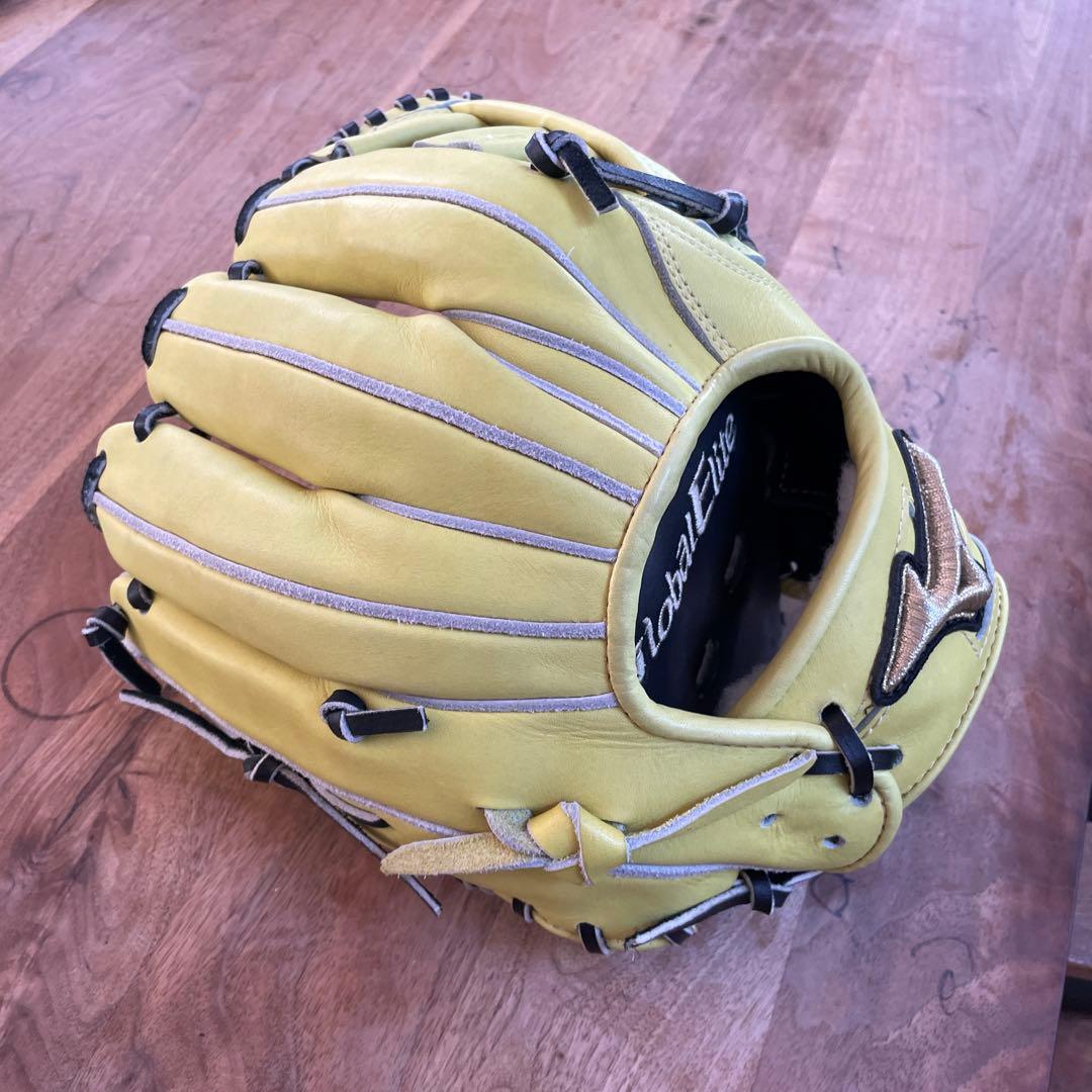 ミズノGlobal Elite 硬式野球用グローブ 内野手用湯もみ型付け済